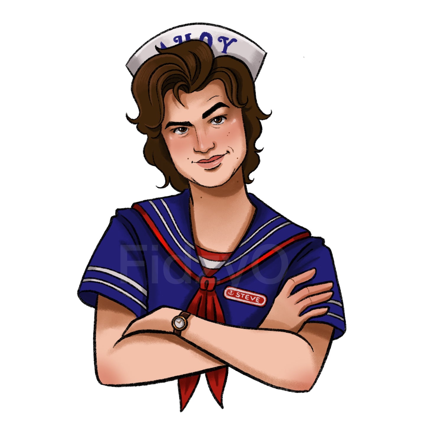 Scoops Ahoy Steve Sticker