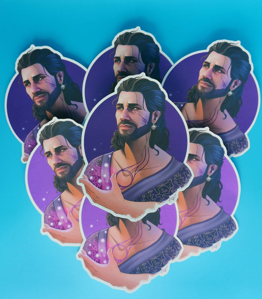The Wizard of Waterdeep Mirror Sticker
