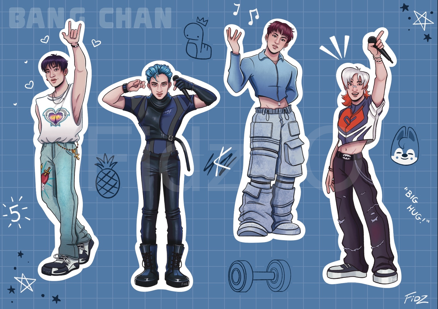 Chan Stage Sticker Sheet