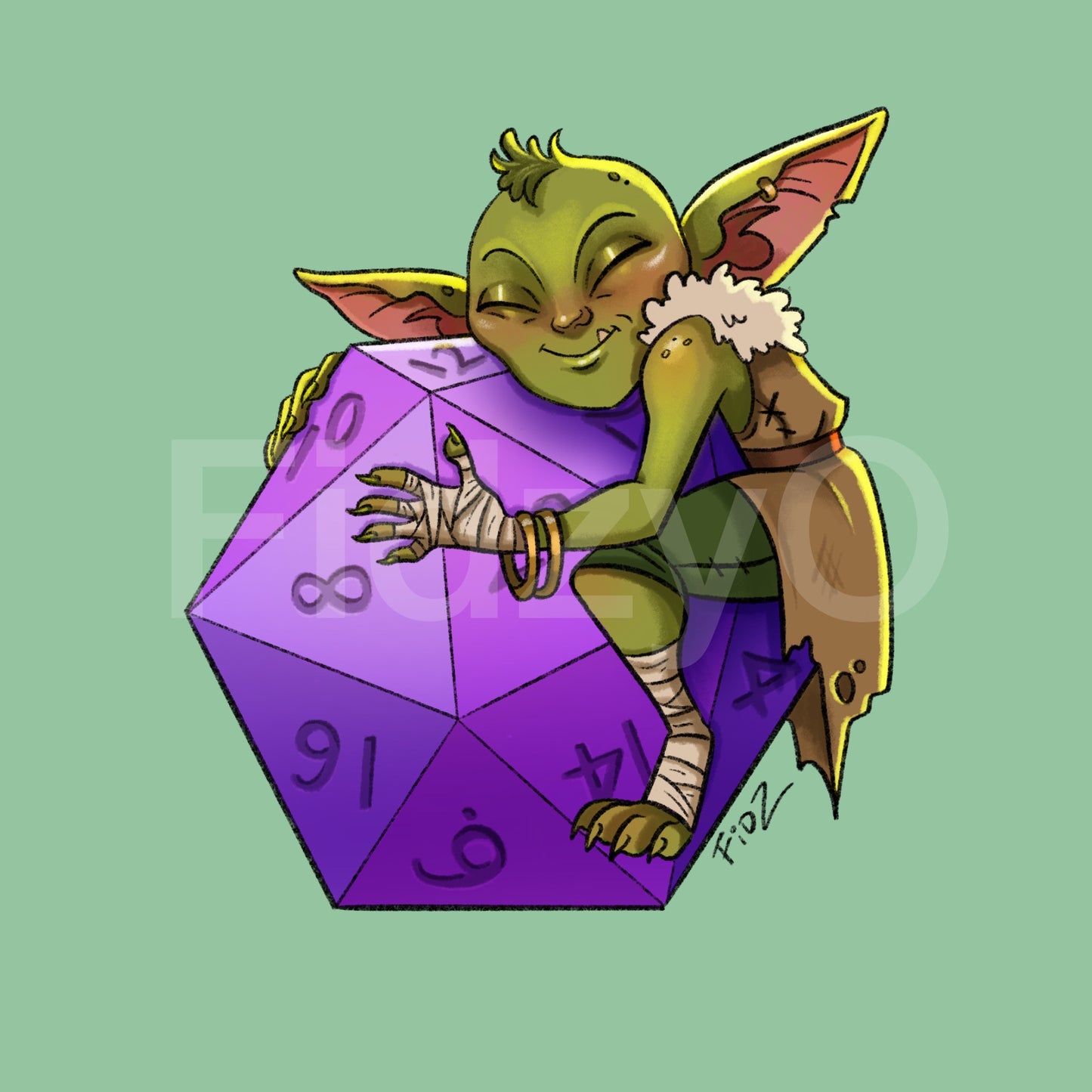 Dice Goblin Sticker